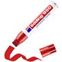 edding 850 Marqueur permanent - rouge - 1 stylo - pointe biseautée 5-15 mm - pour des marquages larges - sèche vite