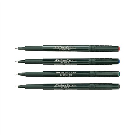 FABER-CASTELL Lot de 10 Stylos feutre extra-fin Finepen 1511 0
