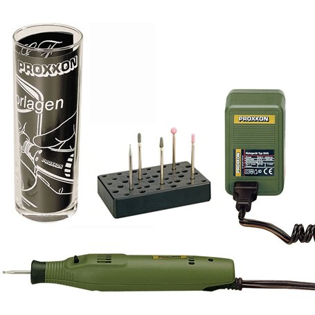 Set complet de gravure Proxxon Micromot GG12 28 635 18 W