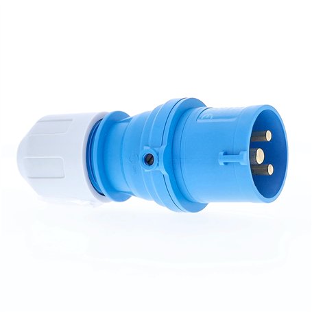 as - Schwabe Fiche CEE caravane - 230 V / 16 A fiche camping avec bornes à vis - caravanes et camping-cars - idéale pour une uti