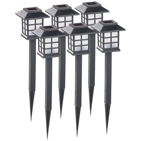 Lunartec 6 bornes solaires à LED Asian
