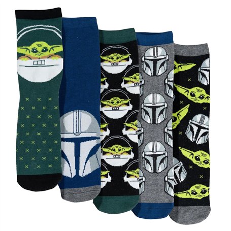 United Labels Lot de 5 paires de chaussettes Star Wars The Mandalorian pour homme