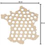 Safe Carte France en Bois pour collecter 50 couvercles de Champagne | Collecteurs de Capsules de Bouteilles | idee Cadeau Humori