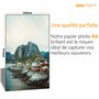 Amaprint 100 feuilles Papier Photo A4 brillant 180g/m² pour Imprimante à jet d'encre - glacé - résistant à l'eau