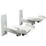 2 Supports muraux pour Haut-parleurs - capacité de Charge jusqu'à 12 kg - Support pour Haut-parleurs Audio - orientable pivotant