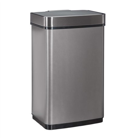 relaxdays Poubelle avec senseur 60l