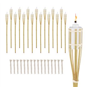 Relaxdays Torche de Jardin en Bambou