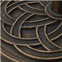 Relaxdays Pied de Parasol, Design Rustique, Ø : 45 cm, pour mâts de Ø se situant Entre 34 & 48 mm env., Noir et Bronze