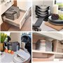 DuneDesign Porte Assiette Camping-Car pour 8 Assiettes - 27x20x18 Etagere Camping Car - Meuble Rangement Cuisine Gain de Place P