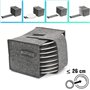 DuneDesign Porte Assiette Camping-Car pour 8 Assiettes - 27x20x18 Etagere Camping Car - Meuble Rangement Cuisine Gain de Place P