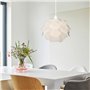 kwmobile Lampe Puzzle Suspension Plafond - Luminaire Abat-Jour Fleur avec Câble et Bague E27 - Lustre Chambre Salle à Manger Cui