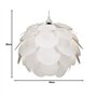 kwmobile Lampe Puzzle Suspension Plafond - Luminaire Abat-Jour Fleur avec Câble et Bague E27 - Lustre Chambre Salle à Manger Cui