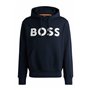 BOSS Hommes Webasic Hood Sweat à Capuche Relaxed en Molleton de Coton avec Grand Logo
