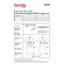Burda style Patron de couture pour femme #5724 Robe midi avec effet enveloppant et robe avec ceinture Taille 36-48