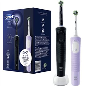 Oral-B Vitality Pro Lot de 2 brosses à dents électriques avec 2 brosses de rechange