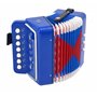 Accordéon Voggy's - 7 tons - 2 basses et valve d'air - L'accordéon pour enfants au design coloré et joyeux invite les petits mus