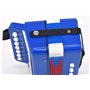 Accordéon Voggy's - 7 tons - 2 basses et valve d'air - L'accordéon pour enfants au design coloré et joyeux invite les petits mus