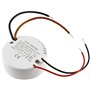 Transformateur LED 230 V ~ vers 12 V = 12 W - Rond - Bloc d'alimentation pour éclairage LED - Ø x H 55 x 23 mm - Convient pour b