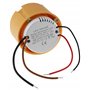 Transformateur LED 230 V ~ vers 12 V = 12 W - Rond - Bloc d'alimentation pour éclairage LED - Ø x H 55 x 23 mm - Convient pour b