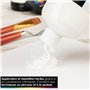 OfficeTree Peintures acryliques blanc 500 ml - Peintures acryliques à base d’eau blanc - Couleurs acryliques blanc pour peintres