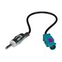 tomzz Audio 2415-051 Cadre de Radio Compatible avec Ford KA RU8 année 2009-2017 Noir avec Adaptateur Radio ISO Fakra Adaptateur 