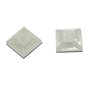100x Douille adhésive pour Attache de câble 28x28mm Blanc naturel Auto-adhésif