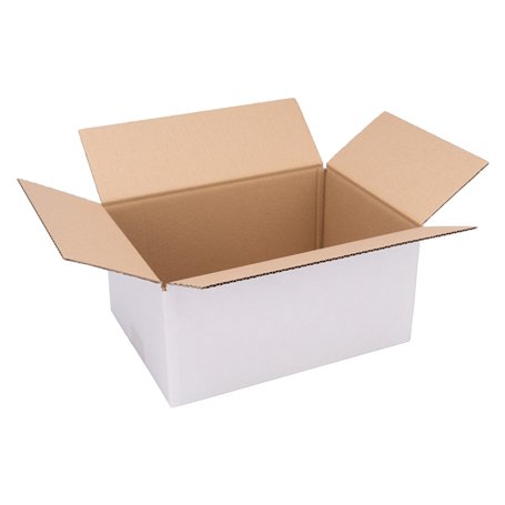 verpacking Lot de 25 cartons pliables - 300 x 215 x 140 mm - Blanc (dimensions extérieures : 305 x 220 x 150 mm) - KK 30 - Carto