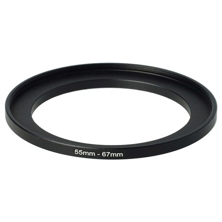 vhbw Bague d'adaptation de Filtre Step-Up de 55 mm vers 67 mm pour Objectif d'appareil Photo - Adaptateur