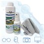 PANDACLEANER® Set 400ml Eyewear Spray de 50 ml à emporter + 100 ml pour la maison + flacon de 250 ml | sans alcool | anti-buée |