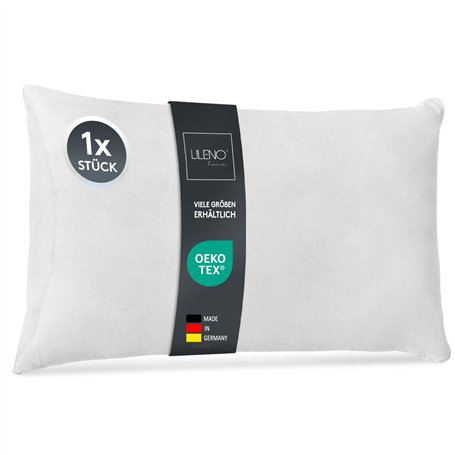 LILENO HOME Lot de 1 de garnissage d'oreiller 30x50 cm - Coussin intérieur Lavable à 40°C adapté aux allergiques - Garnissage en