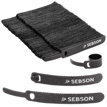 SEBSON Attache Câble Réutilisable