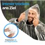 skapandi Lot de 8 ponchos de pluie jetables avec capuche | Cape de pluie | Veste de pluie | Vêtements de pluie | Transparent et 