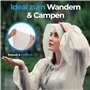 skapandi Lot de 8 ponchos de pluie jetables avec capuche | Cape de pluie | Veste de pluie | Vêtements de pluie | Transparent et 
