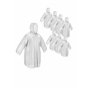 skapandi Lot de 8 ponchos de pluie jetables avec capuche | Cape de pluie | Veste de pluie | Vêtements de pluie | Transparent et 