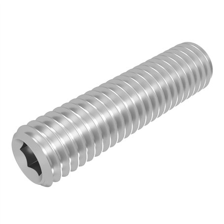 SECCARO Lot de 20 vis sans tête avec embout conique M4 x 16 mm