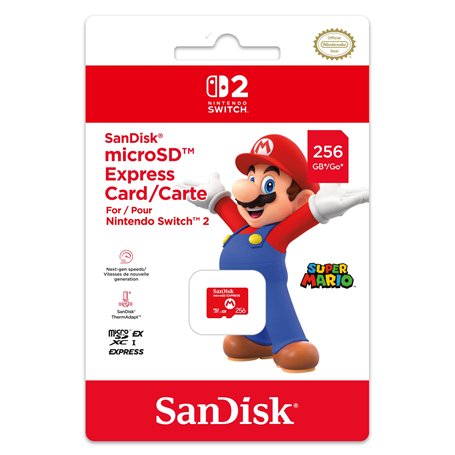 Nintendo Carte mémoire micro SD express 256 Go SanDisk