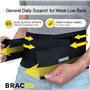 Bracoo BS33 Ceinture Lombaire avec 4 Baleines – Double Ajustement & Tissu Respirant – Soulagement Efficace des Douleurs Lombaire