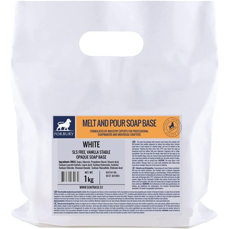 Forbury Base de savon blanc opaque 1 kg