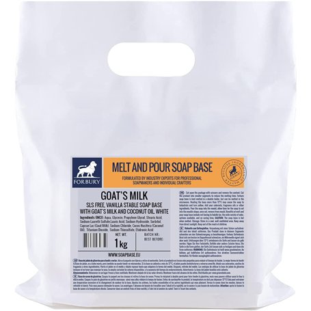 1kg Base de savon de glycérine au lait de chèvre