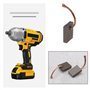 Lot de 4pcs Balais de Charbon pour Outils Électriques Compatible avec Dewalt DCG412 DCS373 DCS380 DCS387 DCS365 DCS391 Balais de