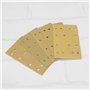 OTOTEC Lot de 50 disques abrasifs rectangulaires à 14 trous pour ponceuse orbitale manuelle Jaune 133 x 80 mm