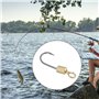 OTOTEC Lot de 50 Hameçons de Pêche à Ardillon Pivotants à 360° pour La Pêche en Eau Douce Et Salée Tailles 10# à 22#
