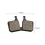 EMSea 2 Paires Plaquettes de Frein à Disque de Vélo Compatible avec Magura MT5 MT7 Épaisseur 3,5mm VTT Vélo de Route MTB Résine