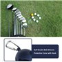 VGOL 2pcs Porte-Balle de Golf avec Boucle à Clip de Suspension Pochette en Silicone Souple pour Balle de Golf Portable Étui de P