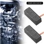 VGOL 2 Paires de Balais de Charbon 5 X 5 X 12 Mm pour Ventilateurs Moteurs d'essuie-glace Et Moteurs de Lève-vitre Pièce de Rech