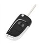 VGOL 1 Pièce Coque de Clé de Voiture Pliable à 2 Boutons de Rechange pour Télécommande Compatible avec Opel Compatible avec Zafi