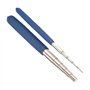Iegefirm 2 PièCes/Ensemble Outil D'Emballage de de Tiges D'Enroulement de de Fer Bleu avec Boucle 10 Tailles pour Fabrication de