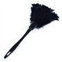 Geieold 1 Pc Plumeau De Dinde À La Mode avec Poignée en Plastique Noir Outil De Nettoyage (Noir) 35Cm