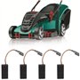 eMagTech 2 paires Balais de Charbon de Tondeuse à Gazon Compatible avec Bosch Rotak 320 ER 32-12 Pièces de Rechange de Moteur Él