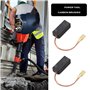 eMagTech 2 Paires Balais de Charbon de Moteur Pièce de Rechange pour Outil Électrique 6.5x8x18mm Compatible avec Hilti TE 12 TE